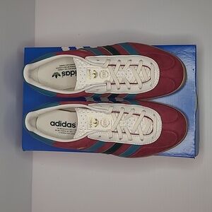 Adidas Gazelle Indoor Burgandy/ Green NWB Women's 8.5 Men's 7